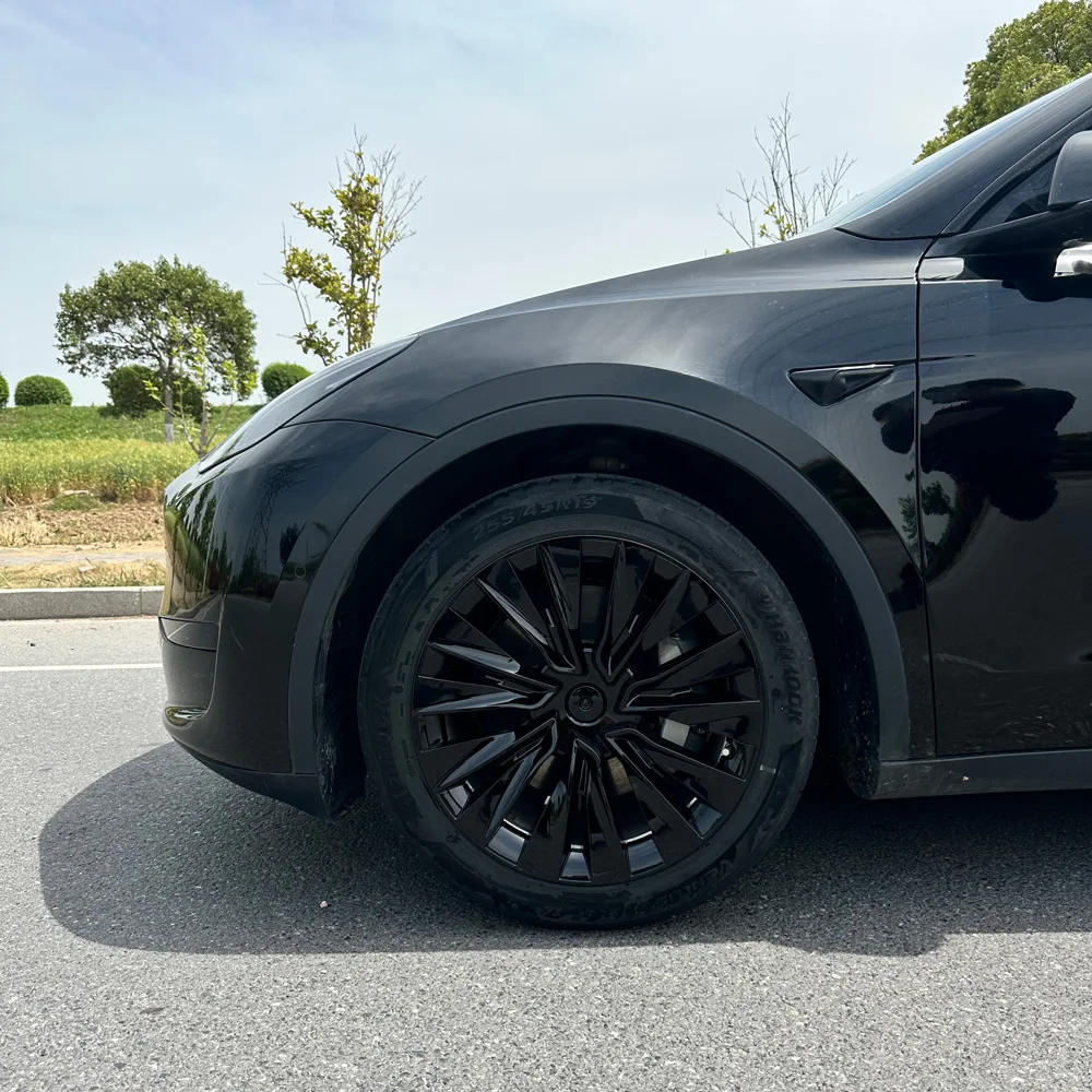 4 Stück Radkappen für Tesla Model Y 19 Zoll Radabdeckung Ersatz Performance Vollradkappe Autozubehör 2018-2024 2023 2022 – Detail 9