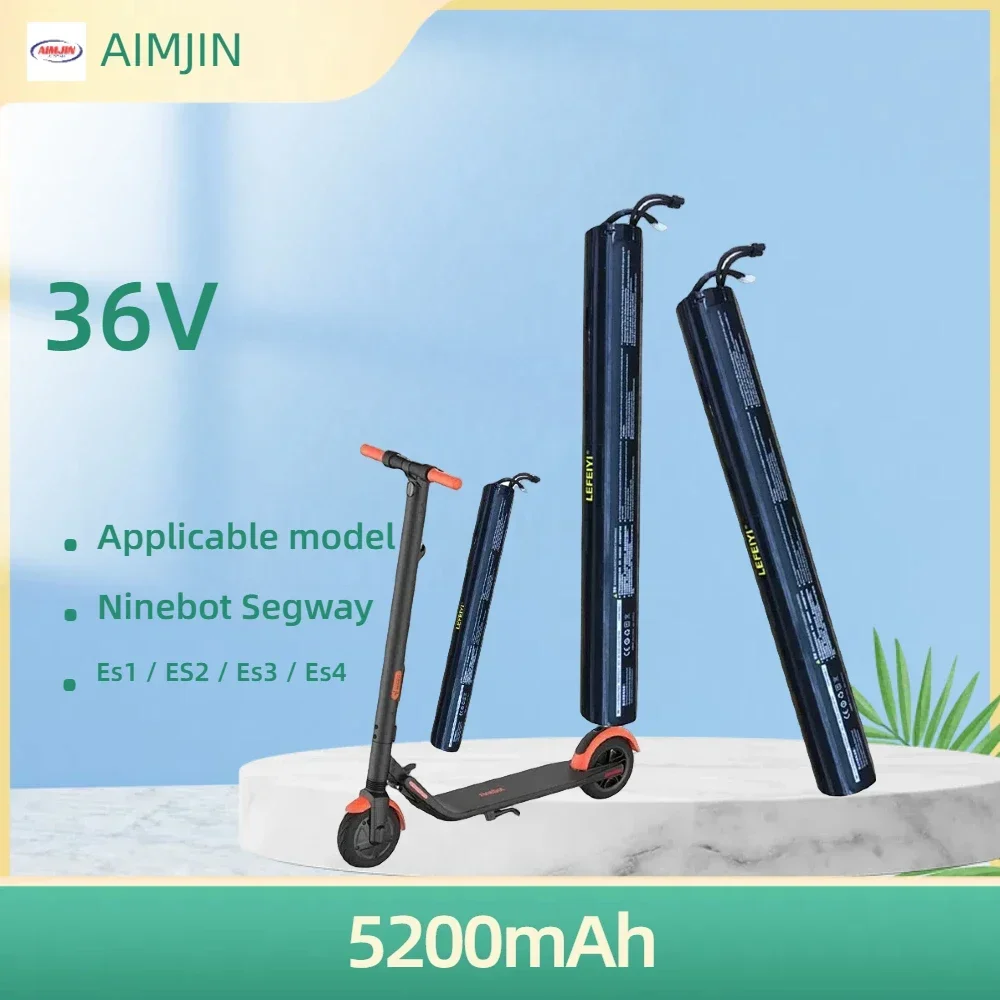 

18650 lithium battery pack 36V 5200mAh 5000mAh suitable for Ninebot Segway Es1/ES2/Es3/Es4 E22E25 scooters spare battery