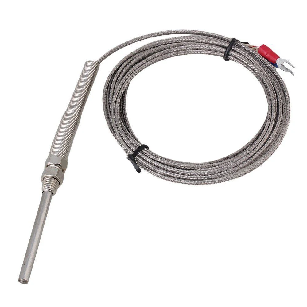 3 Meter High Temperature 100~1250°C Thermocouple K Type 50mm Probe Sensors Temperature Sensor Cable Digital Thermostat