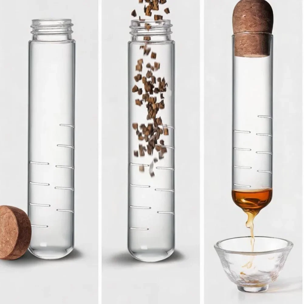 Glass Tea Steeper for Loose Leaf Tea with Precision Perforated Filter Compact Size Suitable for Daily Home Use