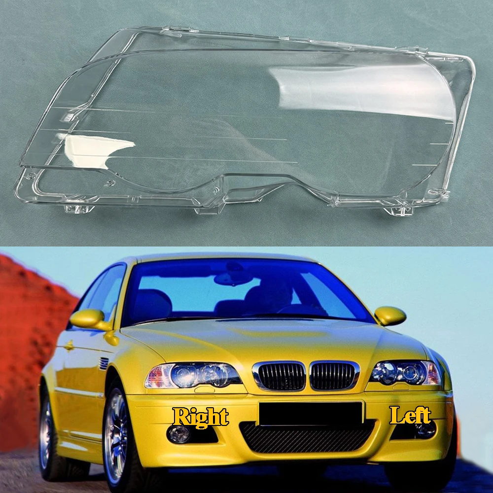 

For BMW 3 Series 2 Doors Coupe E46 318 320 325 328 1998 to 2004 Headlamps Plastic Cover Lampshade Headlight Shade Headlamp Shell
