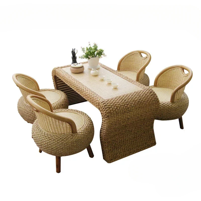 

Мебель для гостиной из ротанга, журнальные столики, простая современная маленькая квартира, спальня, чайный столик, балкон, татами, прямоугольный торцевой столик