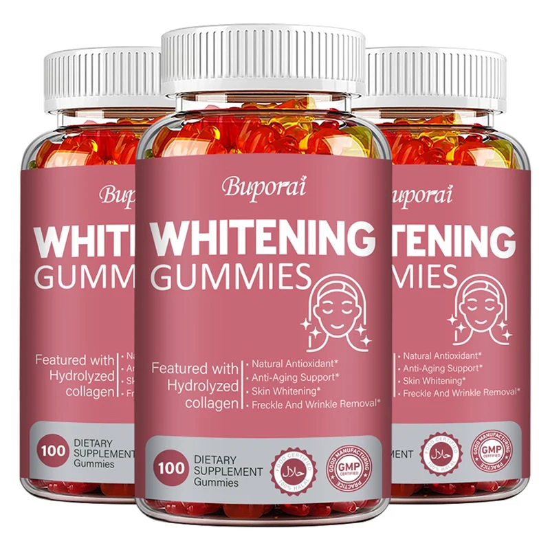 Whitening Gummies - Whitening, Anti-aging, Antioxidant, Immune Enhancer, Supports Skin, Nails, Hair and Bone Health