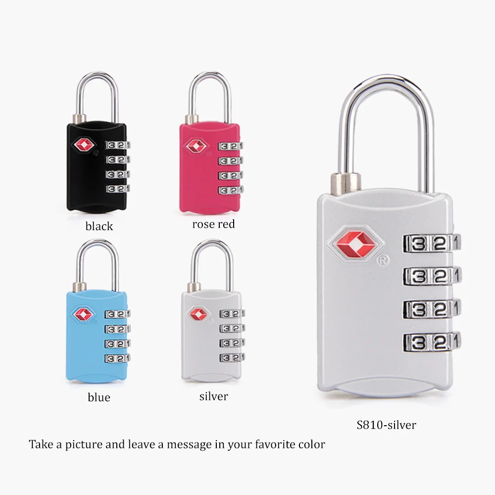 Stylish and firm luggage customs lock padlock Luggage lock pull rod box combination lock multi-color manufacturers spot