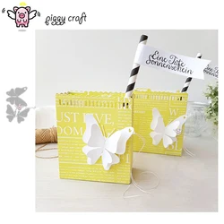 Piggy Craft metal cutting dies cut die mold Butterfly decoration Scrapbook paper craft knife mould blade punch stencils dies