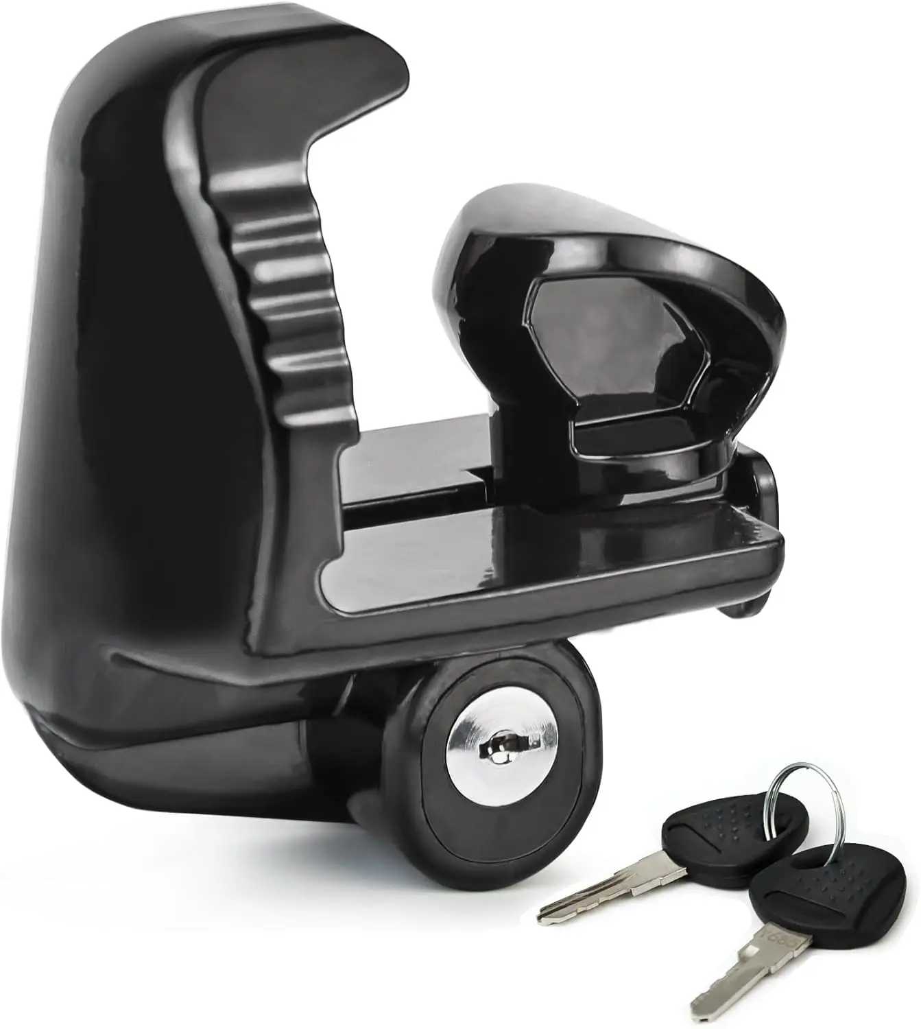 

Trailer Lock 1-7/8', 2', 2-5/16' Coupler, Universal Heavy-Duty Steel Lock for Boat, Vehicle, Trailer, RV