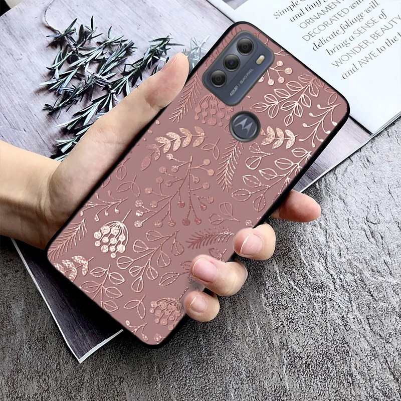 

Phone Case For Moto G85 G55 G05 G14 G75 G31 G50 G10 G20 G30 G60 G13 G32 G84 G54 G53 G72 G24 Power Pink rose gold
