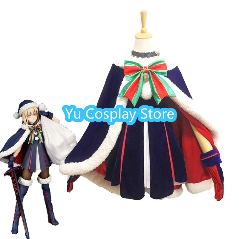 

Fate/stay night Saber Arturia Pendragon Cosplay Costume Girls Cute Christmas Dress Halloween Carnival Uniforms Custom Made