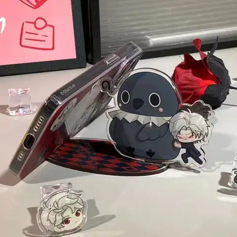 Love and Deepspace Mobile Phone Holder Sylus Mephisto Funny Acrylic Stand Cute Figure Display Game Goods Collection Friend Gift