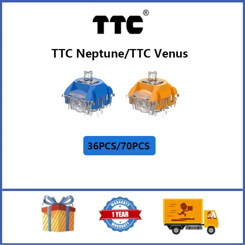 interruptor de estrutura trilho de alta velocidade interruptor mecanico linear para teclado ttc neptune ttc venus 36 pcs 70 pcs 01