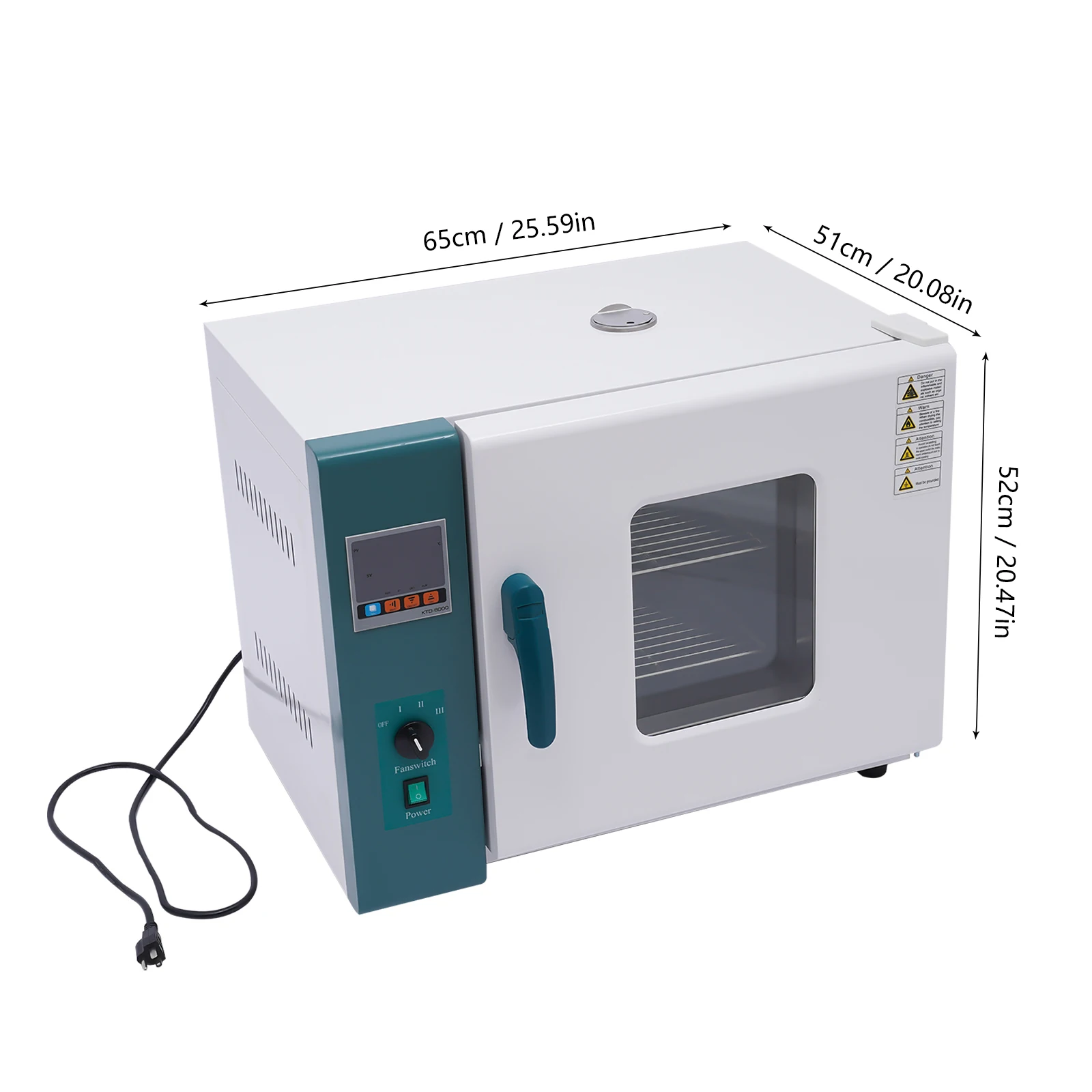 110V Lab Industrial Digital Forced Air Convection Drying Oven Durable Industrial Oven1.5 Cu Ft 1000W