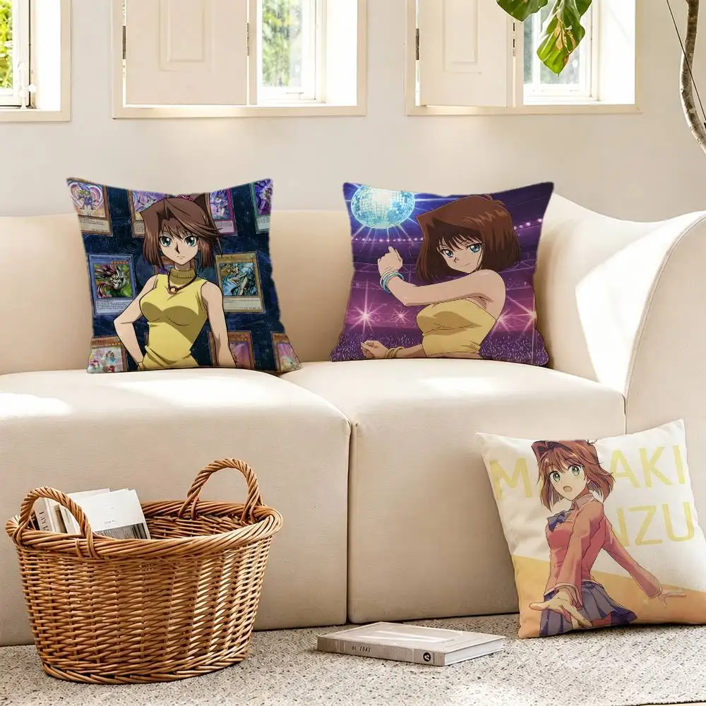 Anime Yu-Gi-Oh T-Tea Gardner Pillow Case Pattern Printed Pillowcase For Living Room Sofa Cushion Cover