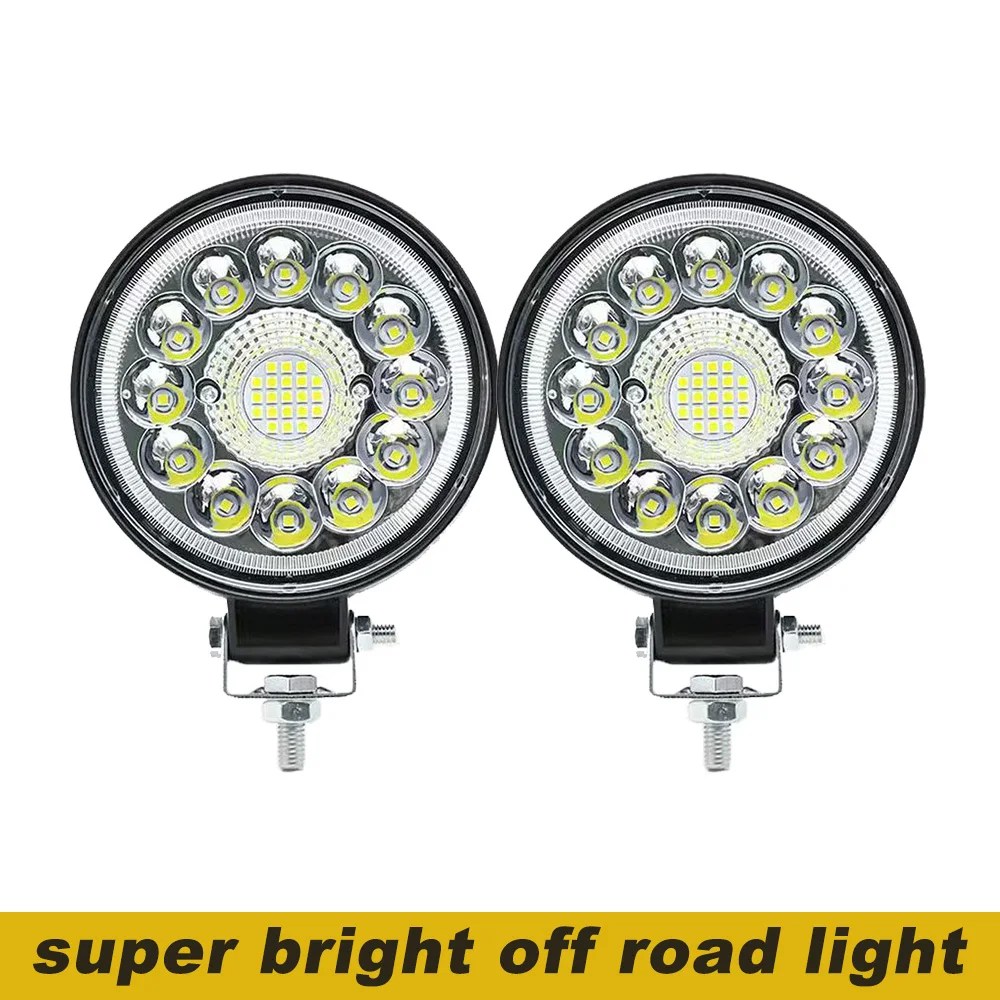 

99W LED Headlights Truck Led Light Round 12v 24v For Auto Car Vehicle 4x4 Off Road Barra Work Driving Light Spotlight