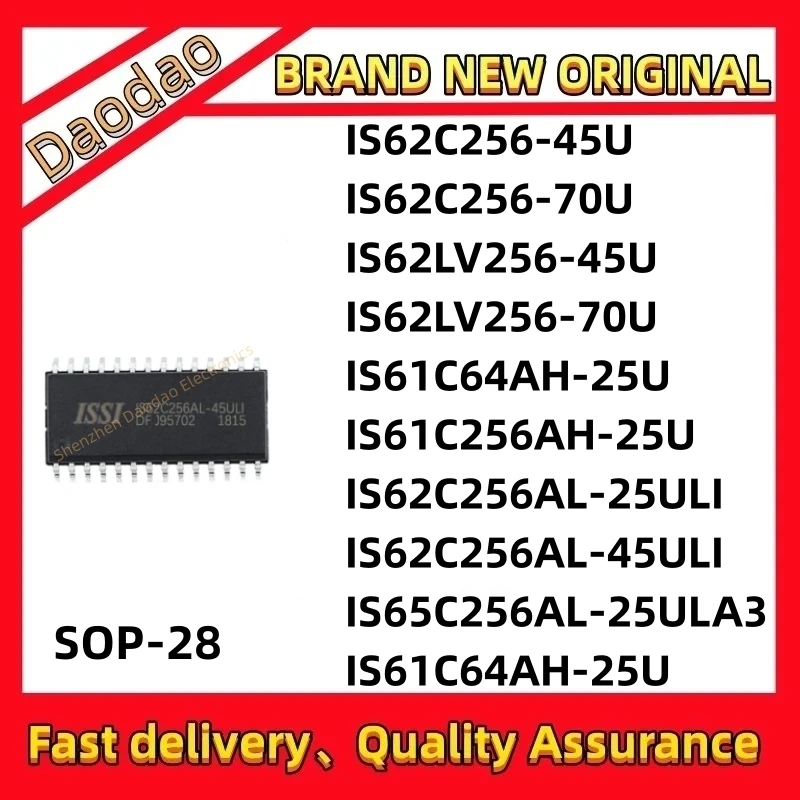 

IS62C256-45U IS62C256-70U IS62LV256-45U IS62LV256-70U IS61C64AH-25U IS61C256AH-25U IS62C256AL-25ULI IS62C256AL-45ULI IS61C64AH