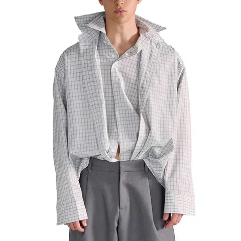 10 best sales asymmetriska herrskjortor - №10