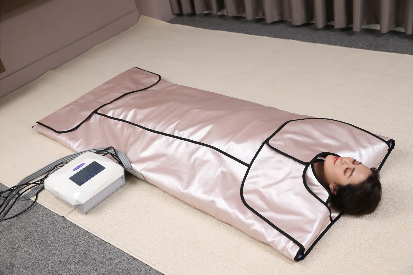 3 Zone Waterproof Back Vibrati - đánh giá và giá Infrared Sauna Blanket Portable