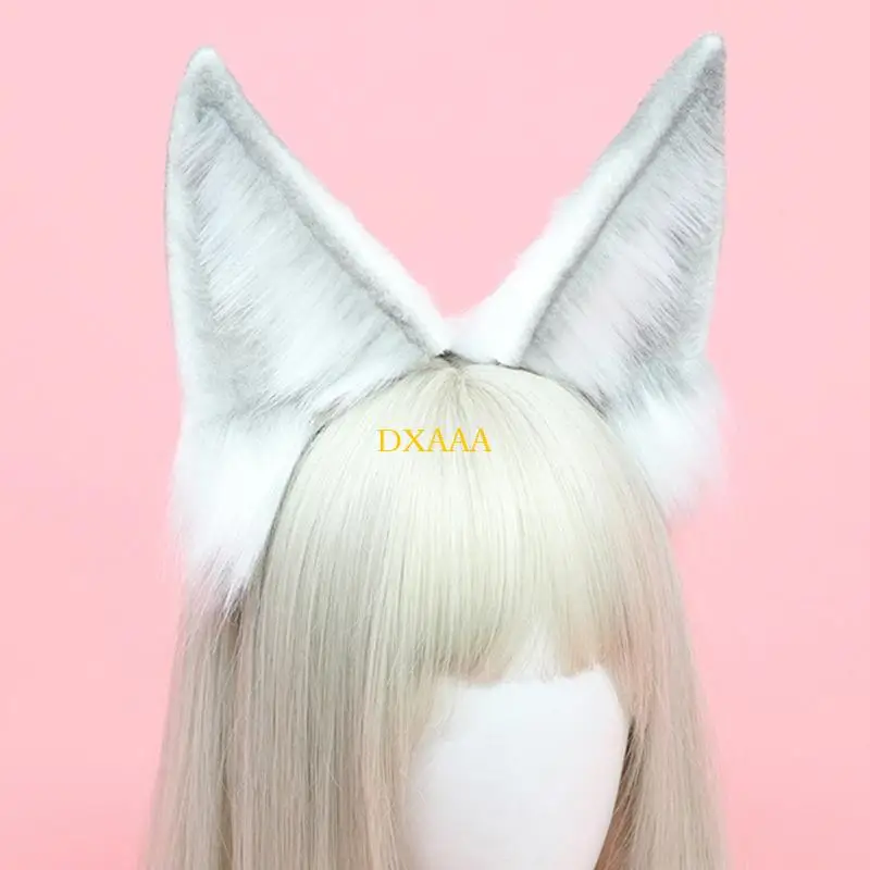 

DXAA Foxes Ears Headband Plush Comfortable Adjustable Girls Party Accessory
