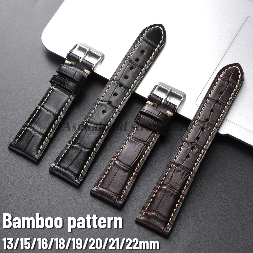 Leather Watchband 18mm 20mm 21mm 22mm for Seiko Watch Straps Universal Men Women Replacement 13mm 15mm 16mm 19mm Belt Bracelets