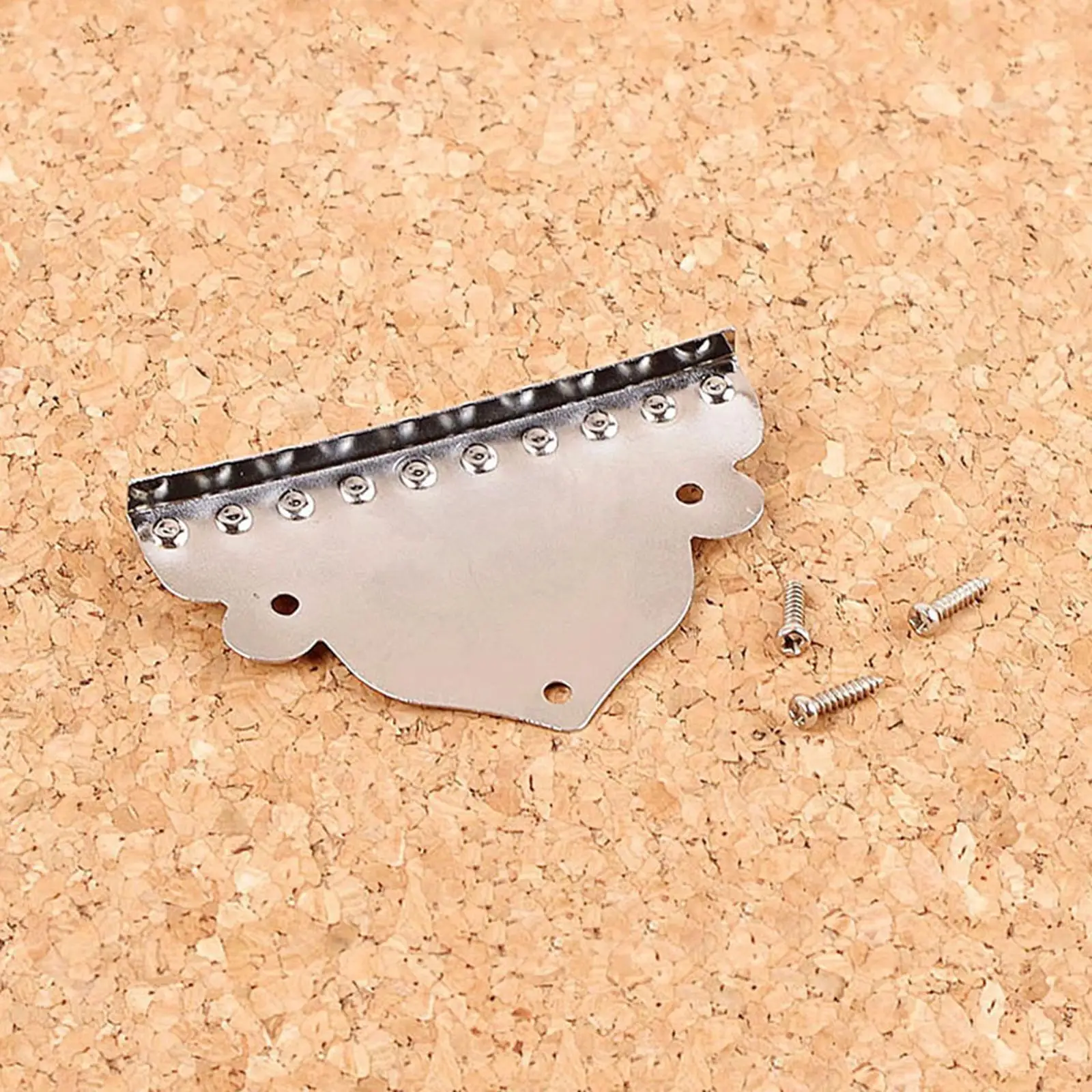 Picture 7: Mandolin Tailpiece Chrome Plated Replacement Cover Mandolin Guitar Part for 10 String Vintage Mandolin Accessories