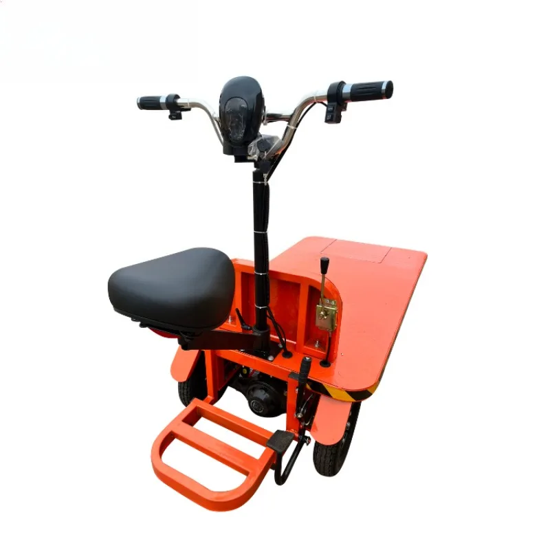 Industrial trolley with 4-wheel transport Electric van Truck workshop Construction site