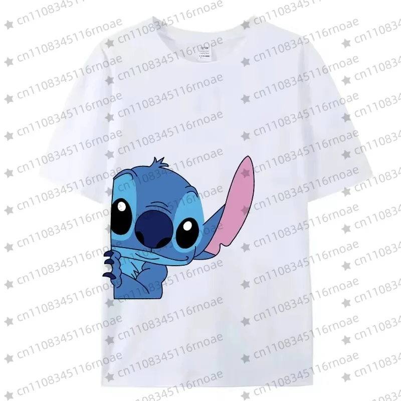 تي شيرت جديد عالي الجودة من قطن ديزني كاجوال ومريح للجنسين، تي شيرت رياضي كاجوال برقبة دائرية وأكمام قصيرة