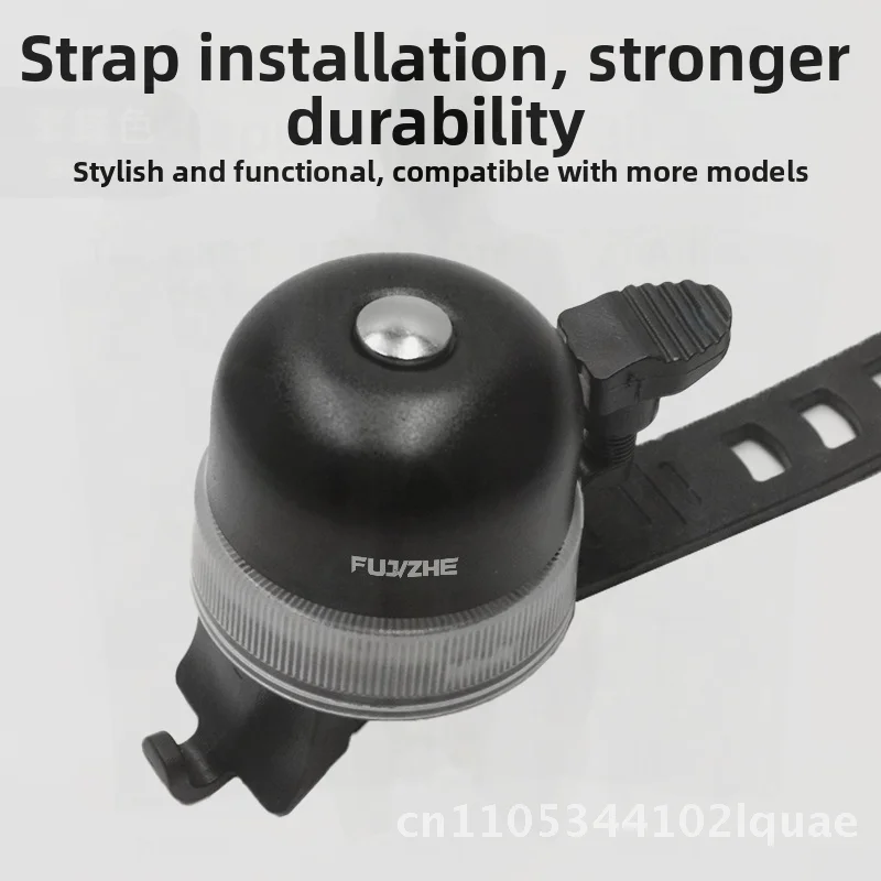 

Новый детский велосипедный звонок с подсветкой, громкий, для скейтборда и велосипеда, из алюминиевого сплава, аксессуар для баланс-байка, черный, красный