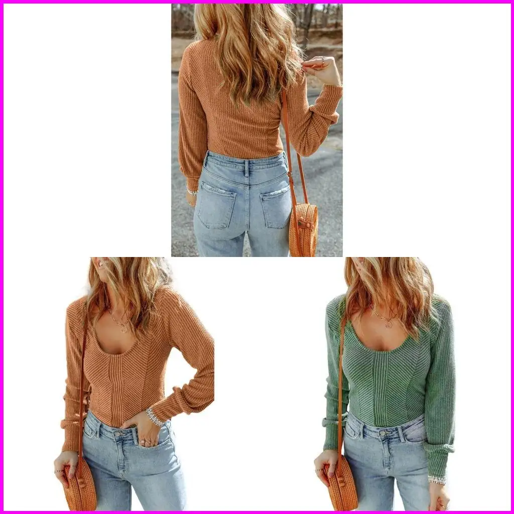 النساء طاقم الرقبة مثير سترة غير رسمية طويلة الأكمام الطويلة