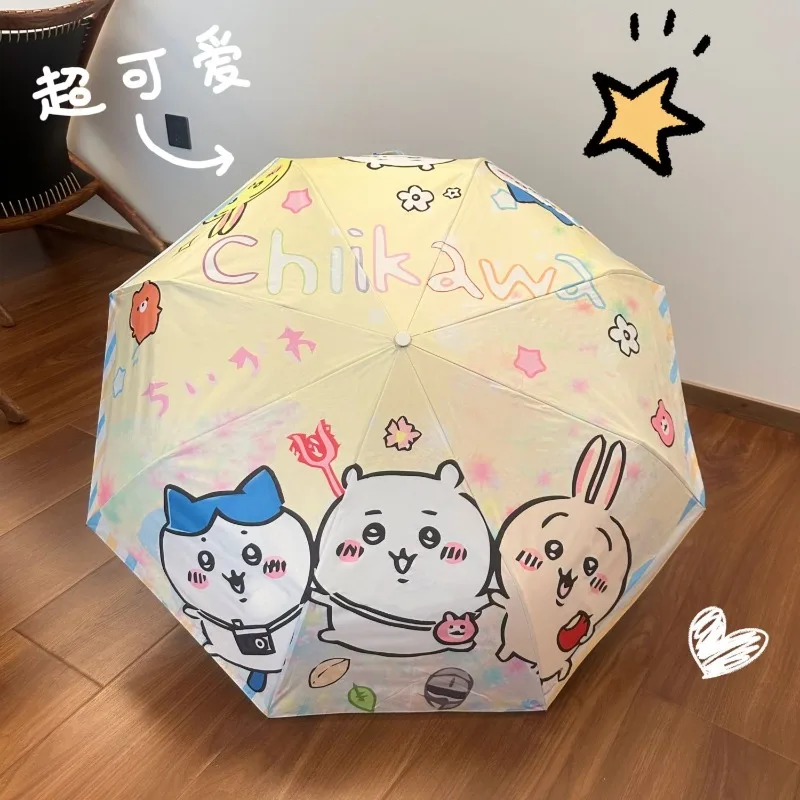 

Minso Youpin New Anime Cartoon Cute Chiikawa Automatic Umbrella Rain or Shine Folding Sunshade Sun Protection UV Umbrella Gift