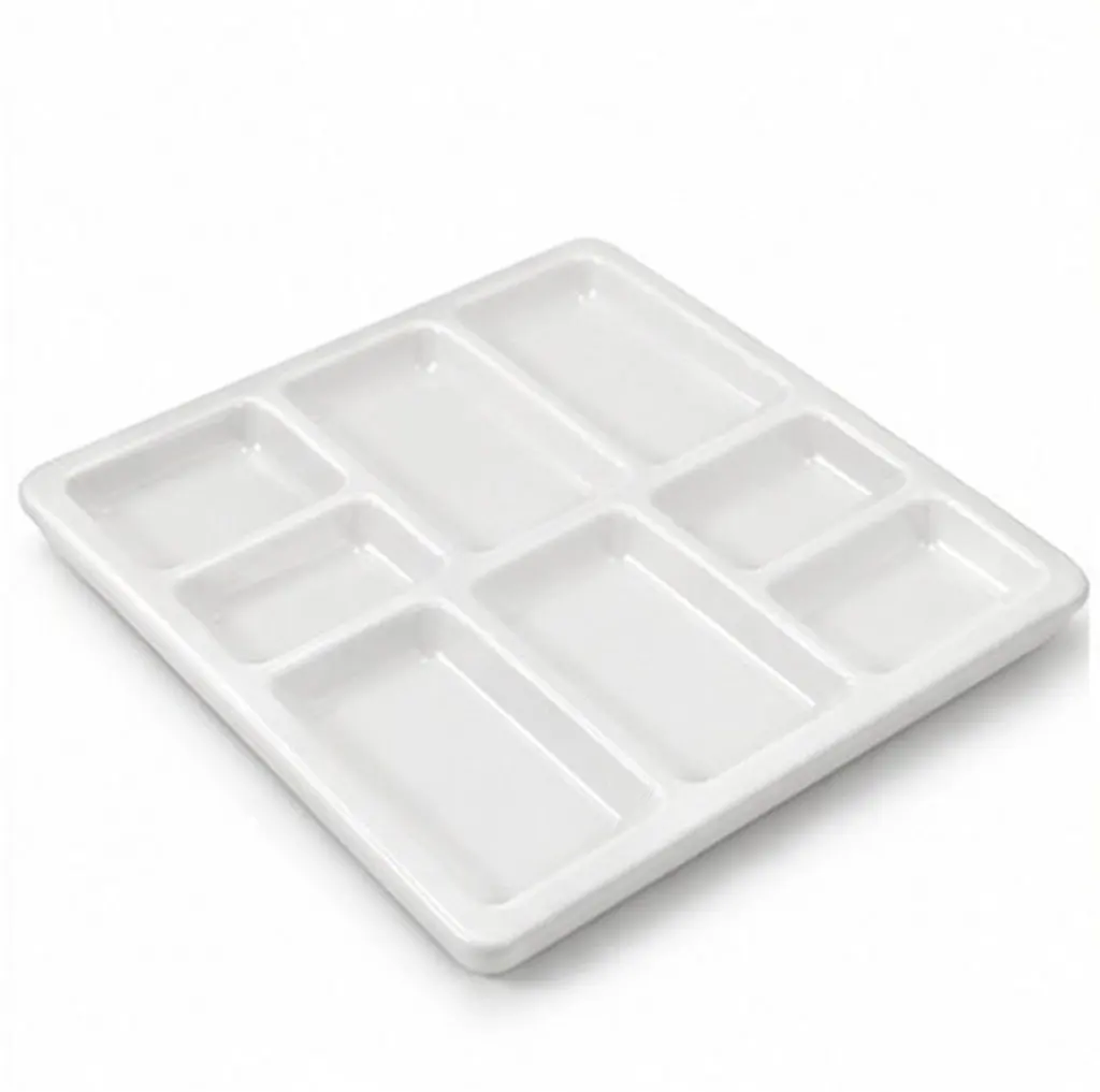 Ceramic Watercolor Mixing Tray For Oil Painting Palette Art Student Multi Functional Mixer Supplies Artists