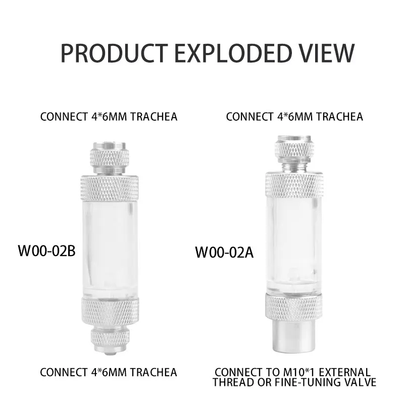 ZRDR aquarium Check Valve-Regulator Diffuser Reactor Single-Head or Dual-Head Aquarium CO2 Bubble Counter Air Pump Accessories