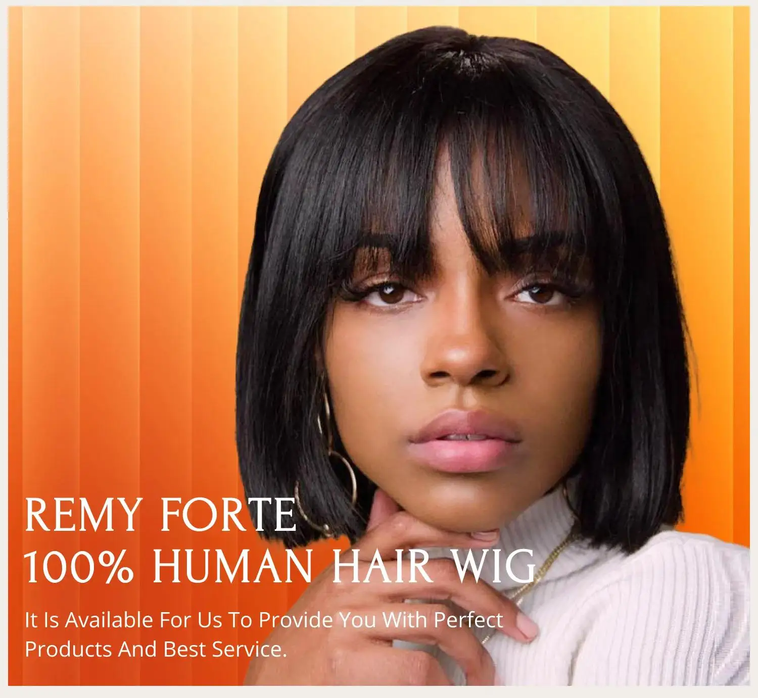 

Short Bob Wig Human Hair Wigs Full Machine Made Wig With Bangs Brazilian Human Hair Bob Wigs For Woman Glueless Wigs 180 Density