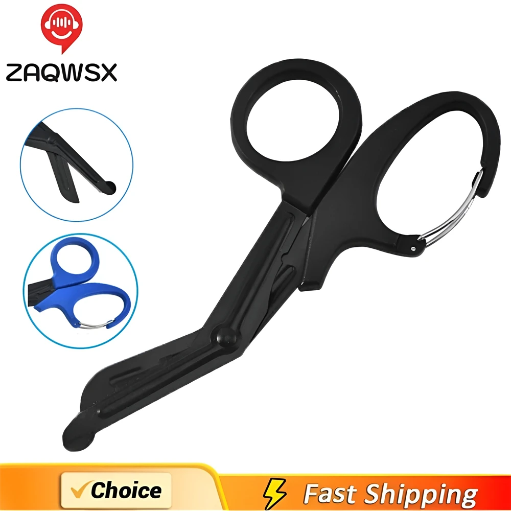 Outdoor Survive Rescue Scissor, Trauma Gauze Cutter, Emergency First Aid Shear, Bandagem paramédica, Medical Scissors Tool, 18,5 cm, 15cm