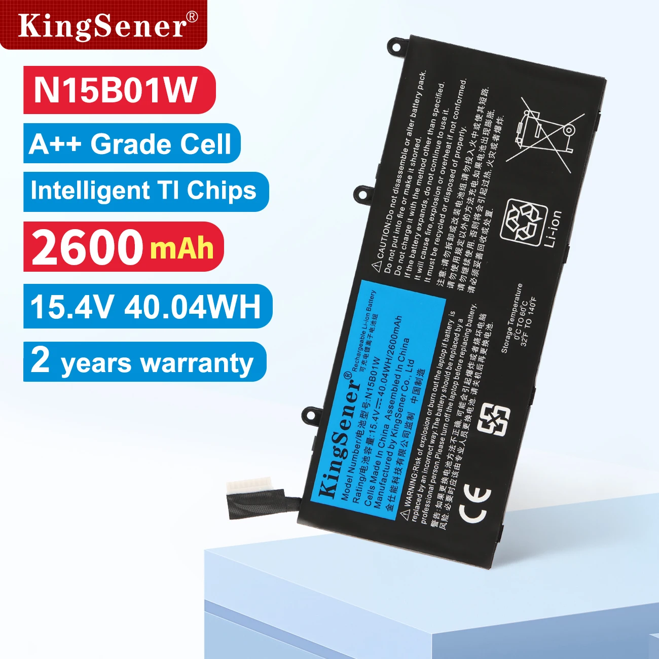 

Kingsener N15B01W Аккумулятор для ноутбука Xiaomi Mi Ruby 15,6 дюйма Timi TM1703 TM1802-AD/N/C 15,4 В 2600 мАч/40.04WH