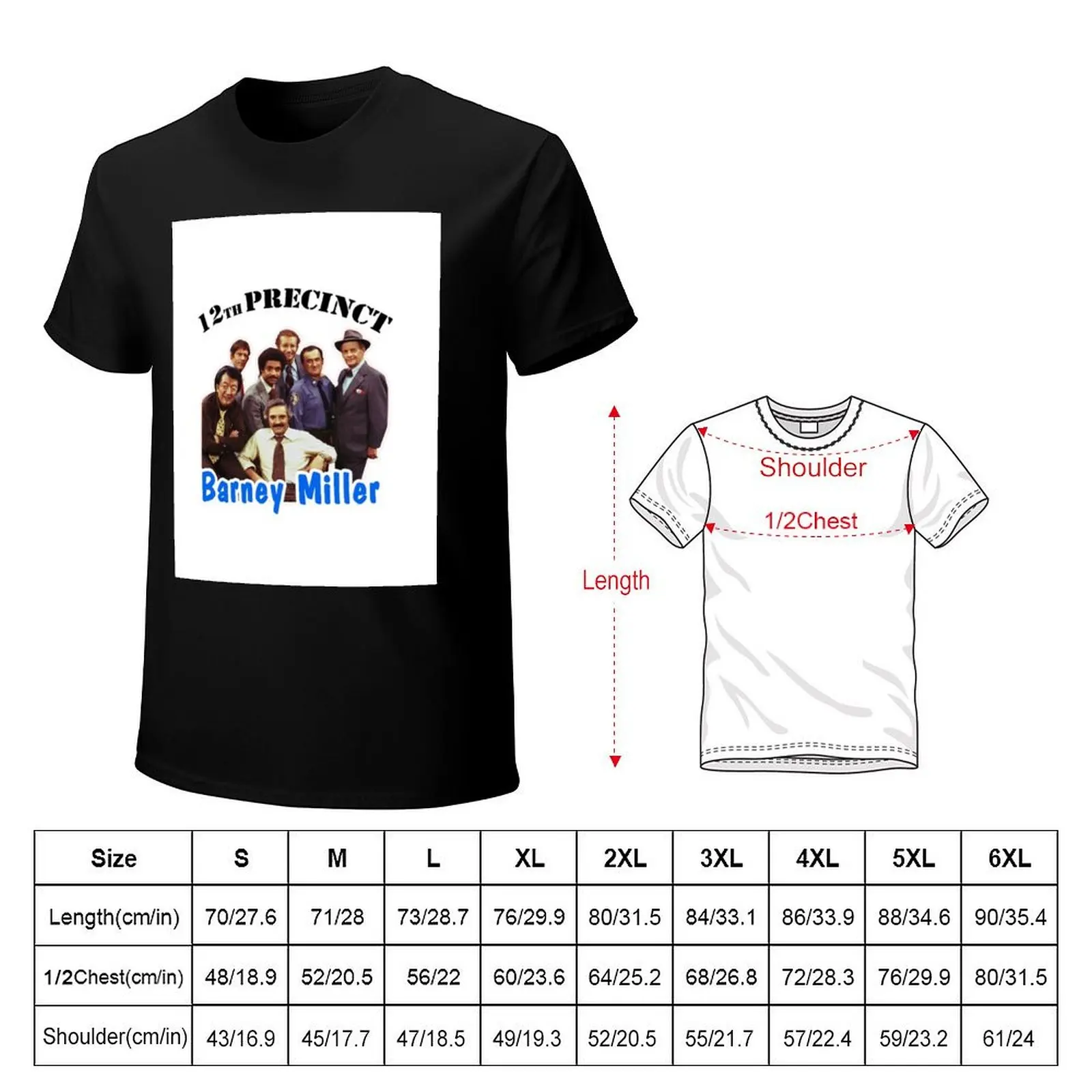 12th Precinct Barney Miller Cast T-Shirt Summer Casual Loose T-Shirt