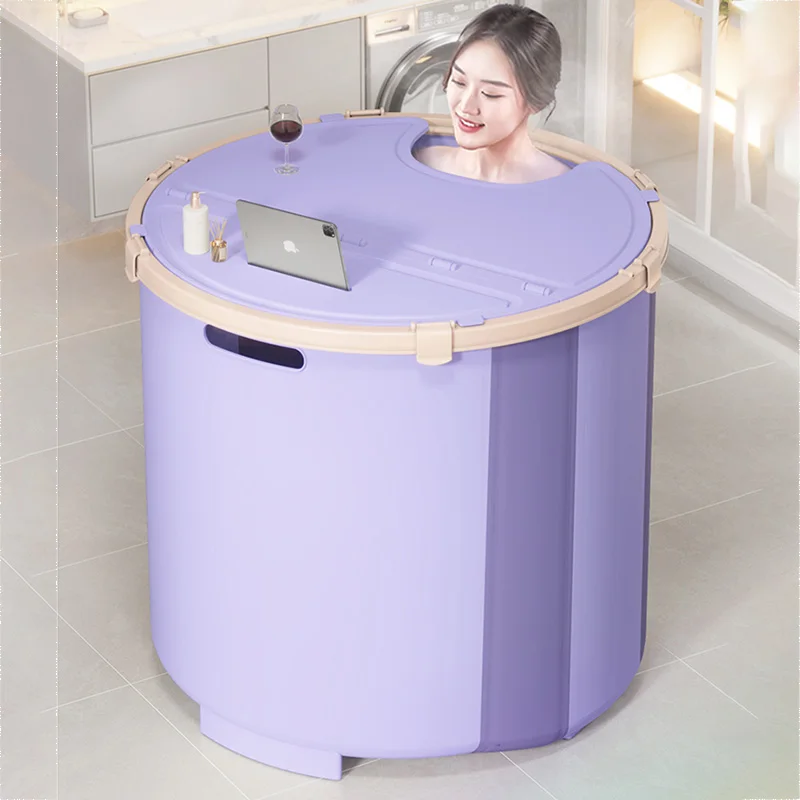 

Foot Washer Simple Bathtub Plastic Spa Professional Pedicure Tub Shampoo Sink Large Family Pool Bath Badewanne Folding Adults