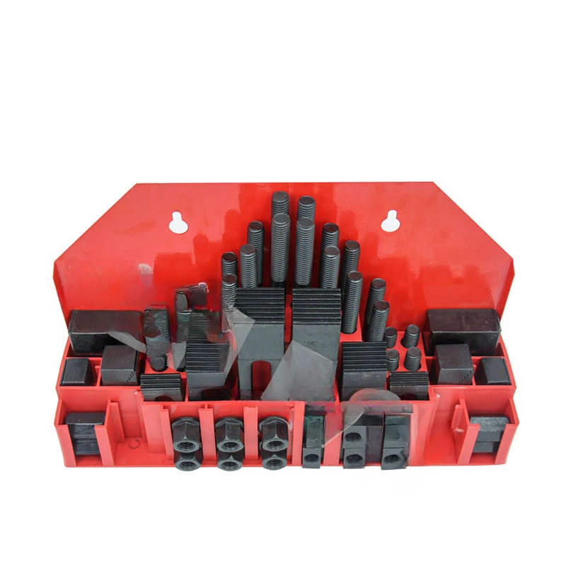 

For M8 M10 M12 M14 M16 M20 M24 Tool Combination Platen Mold Parts 58PCS/Set Milling Machine Pressure Universal Clamp Group Cod