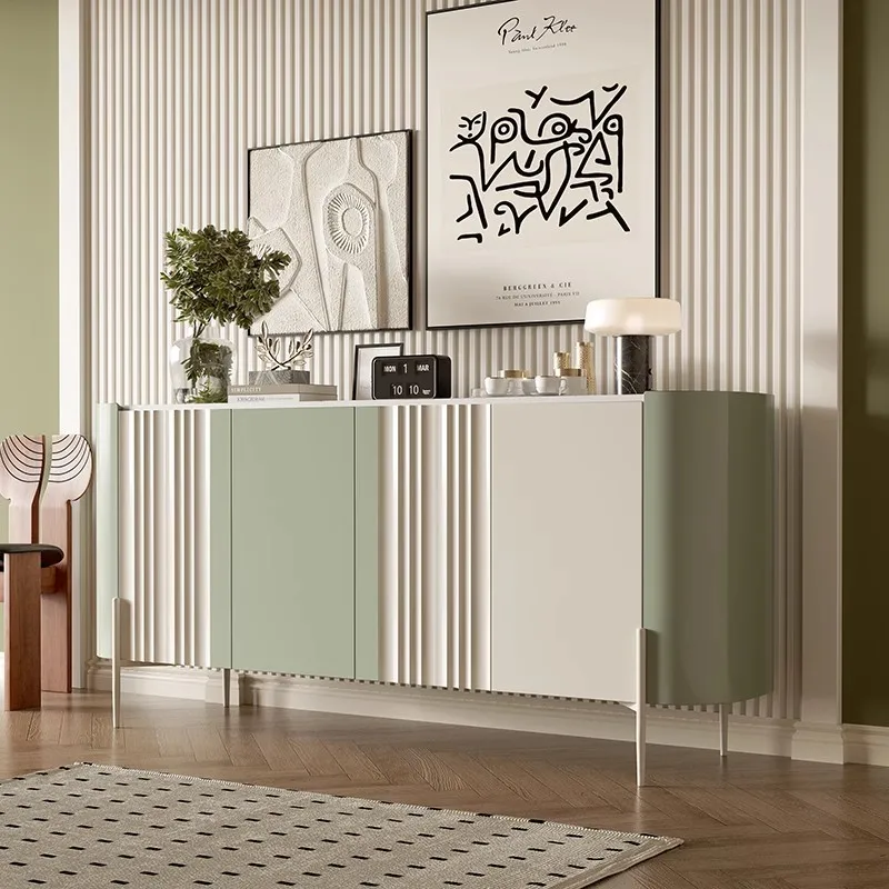 Simple Trendy Display Cabinet Design Storage Italian Aesthetic Living Room Cabinet Style Modern Armoires De Salon Home Furniture