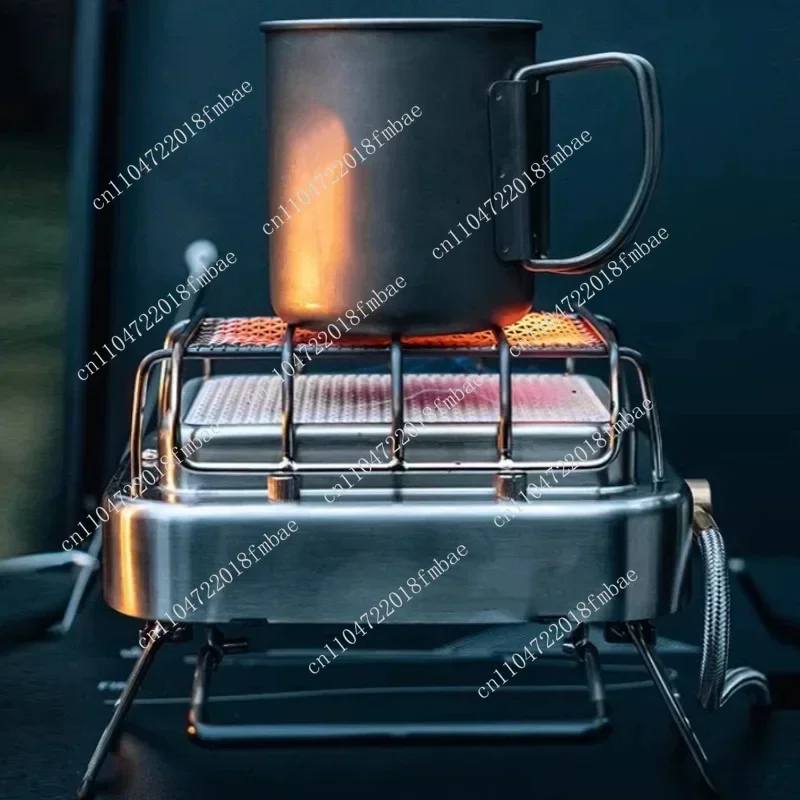Portable outdoor 304 stainless steel infrared radiation stove multifunctional camping gas burner stove 1800W