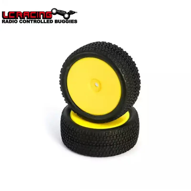 

Original LC RACING L6250 All Terrain Buggy Front Tires Mounted Yellow 12mm 2pcs For RC LC For EMB-1 LC12B1