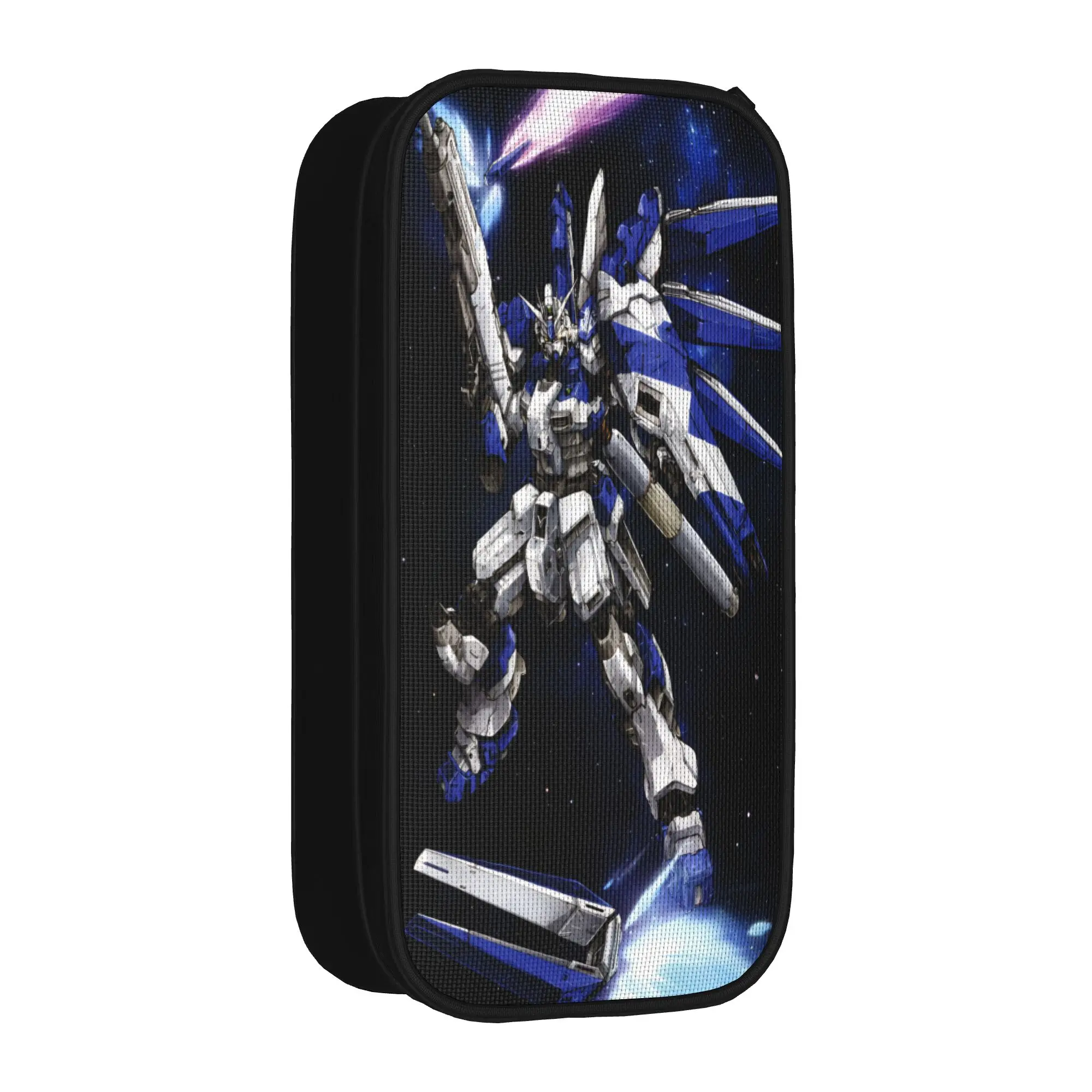 Large Capacity Pen Box mobile suit gundams Office Supplies  Double Layer Pen Case Girl Make Up Bag Perfect Gifts