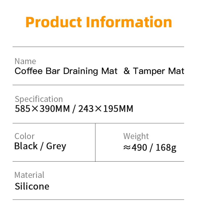 Kaffee Tamper Matte Verteiler Station Siebträger Silikon Pad Espresso Maker Bar Zubehör Coffeeware Ecke Barista Werkzeuge – Detail 10