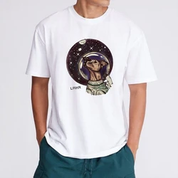 CCCP Rusia Laika The Space Dog Graphic Tees Men Clothing Super Rocke Men's T-shirts Mens Clothes Women's T-shirt Vintage Y2k