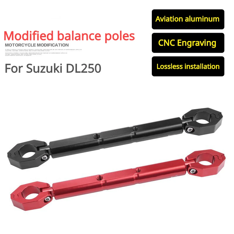 Universal 22mm CNC Motorcycle Balance Bar Crossbar Strengthen Handlebar Extended Adiustable Reinforce Lever For Suzuki DL250