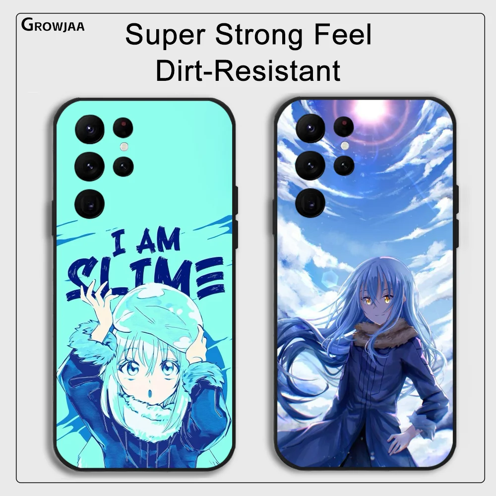 Slime T-Tensei Anime R-Rimuru Phone Case for Samsung Galaxy S24 Ultra S22 S23 Ultra S21 S20 5G Protective Silicone TPU Funda