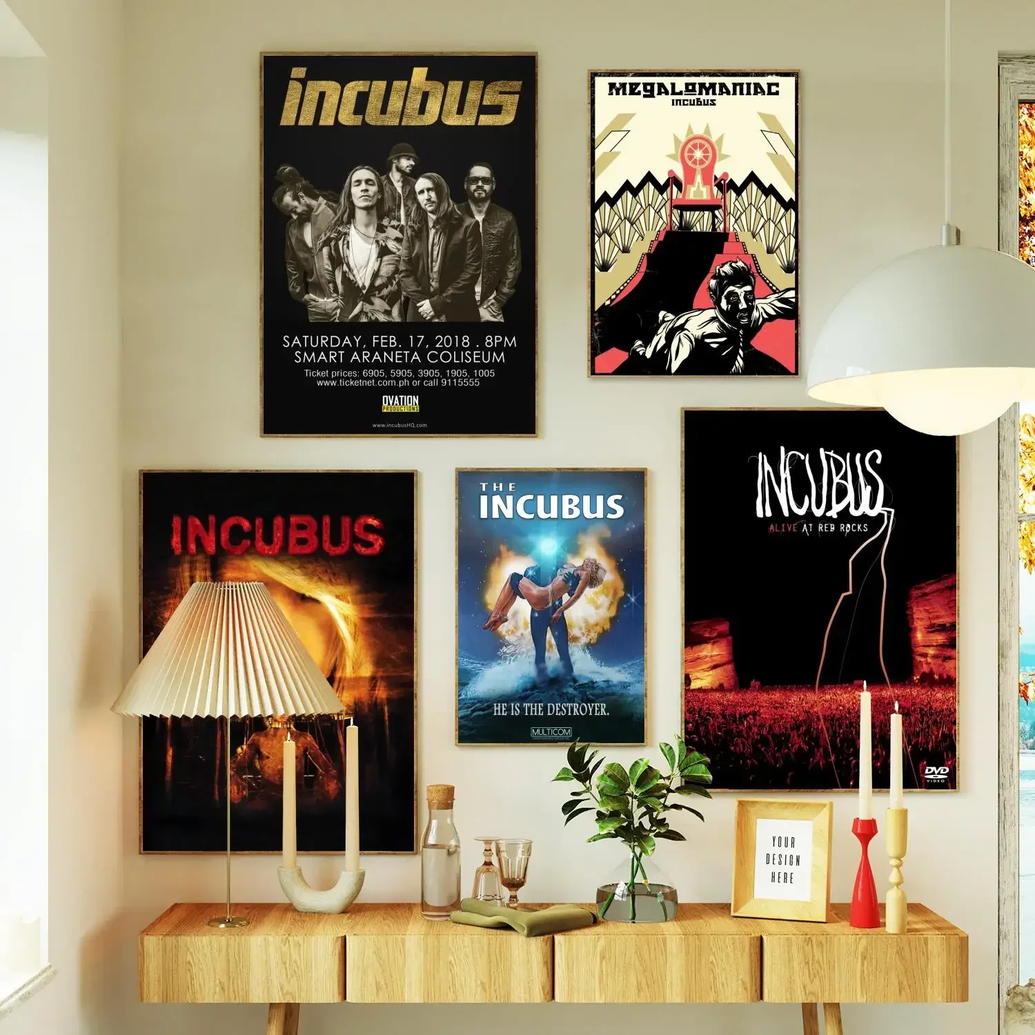 incubus Poster Prints Wall Art Canvas Painting Poster For Modern Family Living Room Home Decor