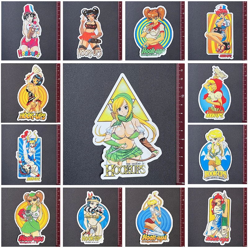 Pegatinas de PVC con gancho ups Serie 3, calcomanías divertidas de PVC para coche, monopatín, ordenador portátil, equipaje, Graffiti, compra 3 gratis 1