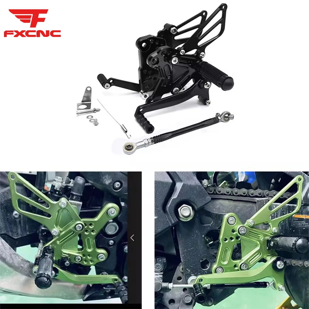 

For Kawasaki Ninja 400 Z400 NINJA400 2018-2021 CNC Aluminum Motorcycle Rearsets Footpeg Footrest Adjustable Rear Sets Foot Pegs