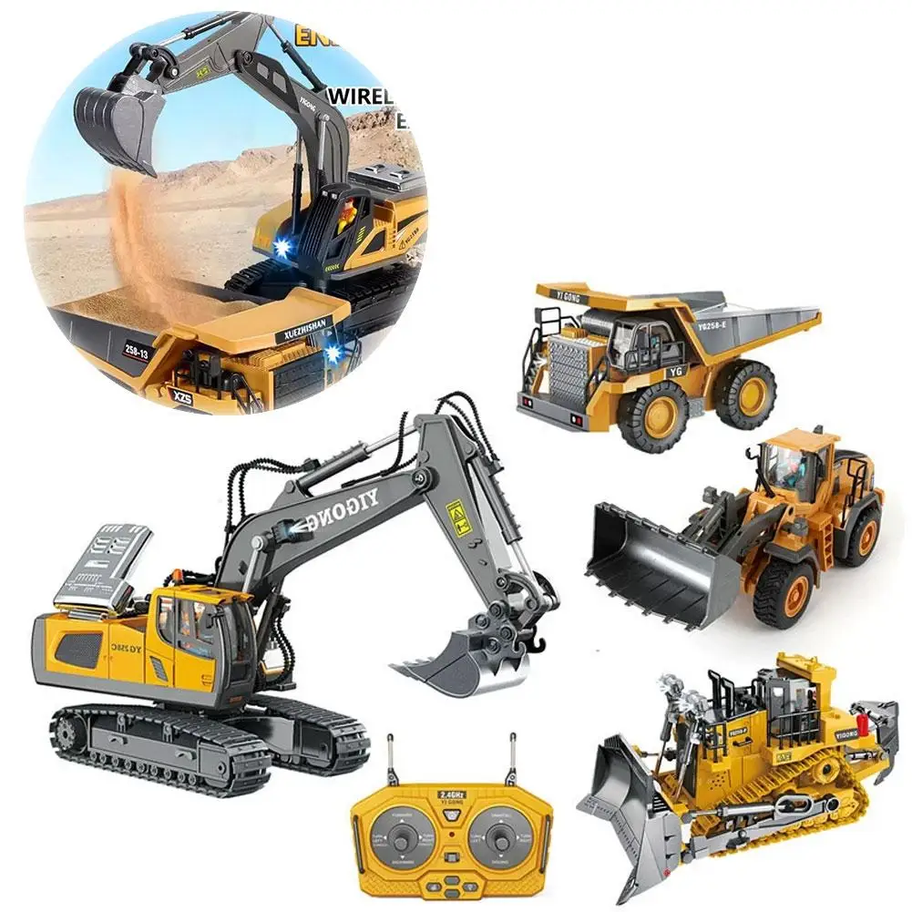 Kinderen Simulatie Speelgoed Auto Techniek Auto Graafmachine Speelgoed Vrachtwagen Onderwijs Kid's Vermogen Vroege Bulldozer Hands-on Cultiva E3Q3