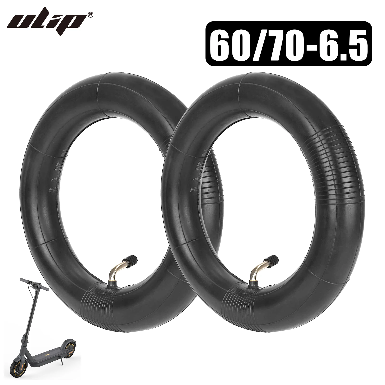 Ulip 10Inch 60/70-6.5 Inner Tube Thickened Durable Parts For Ninebot Max G30 G30D G30E G30LP Electric Scooter& 10x2.5 Outer Tire