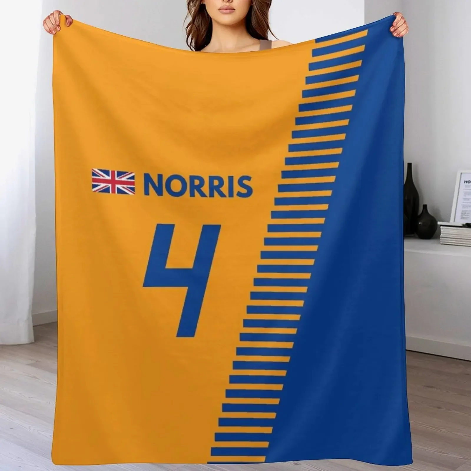 

F1 2020 - #4 Norris Throw Blanket Shaggy Decoratives Thermals For Travel Blankets